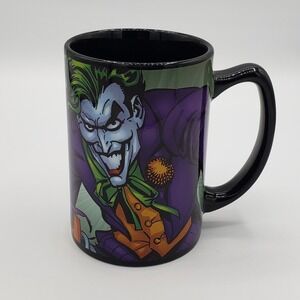 Six Flags‎ Joker Coffee Mug Batman Villains DC EUC